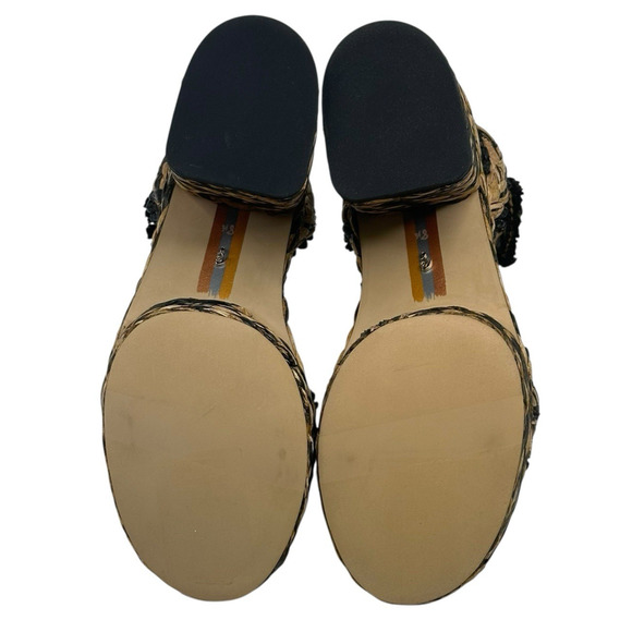 Sam Edelman Iliana Platform Sandal Womens 8.5M Raffia Woven Ankle Strap New $170 - Picture 9 of 9